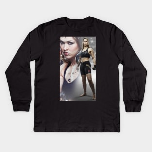 Ronda Rousey Kids Long Sleeve T-Shirt